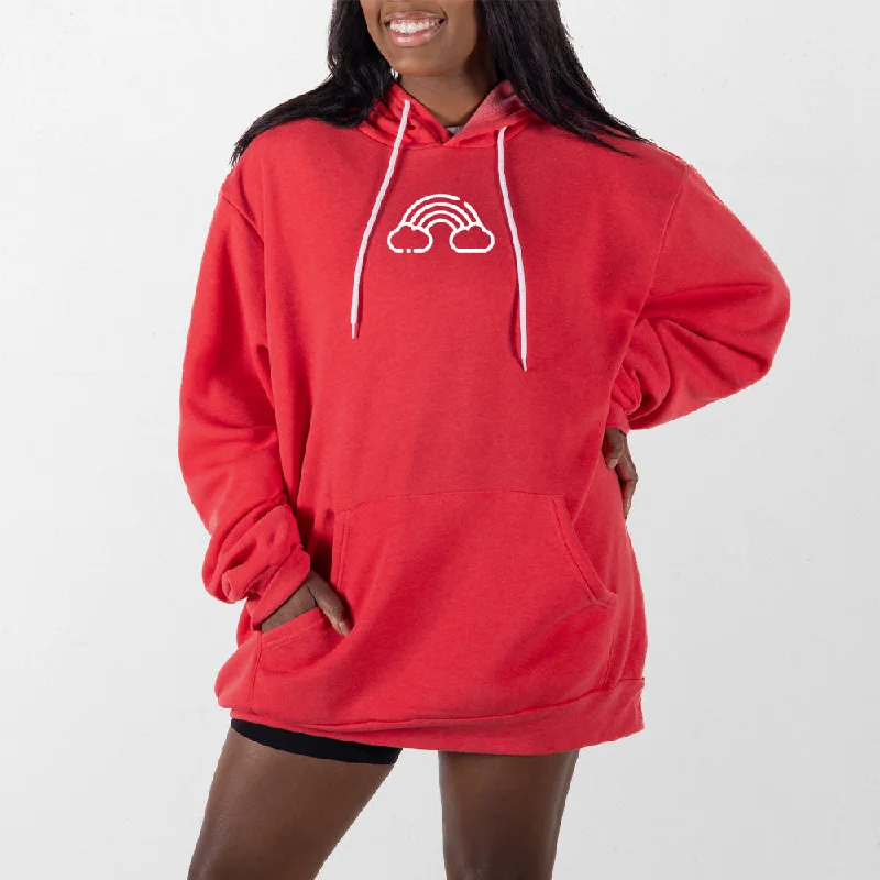 Rainbow Giant Hoodie Sleek Women's 