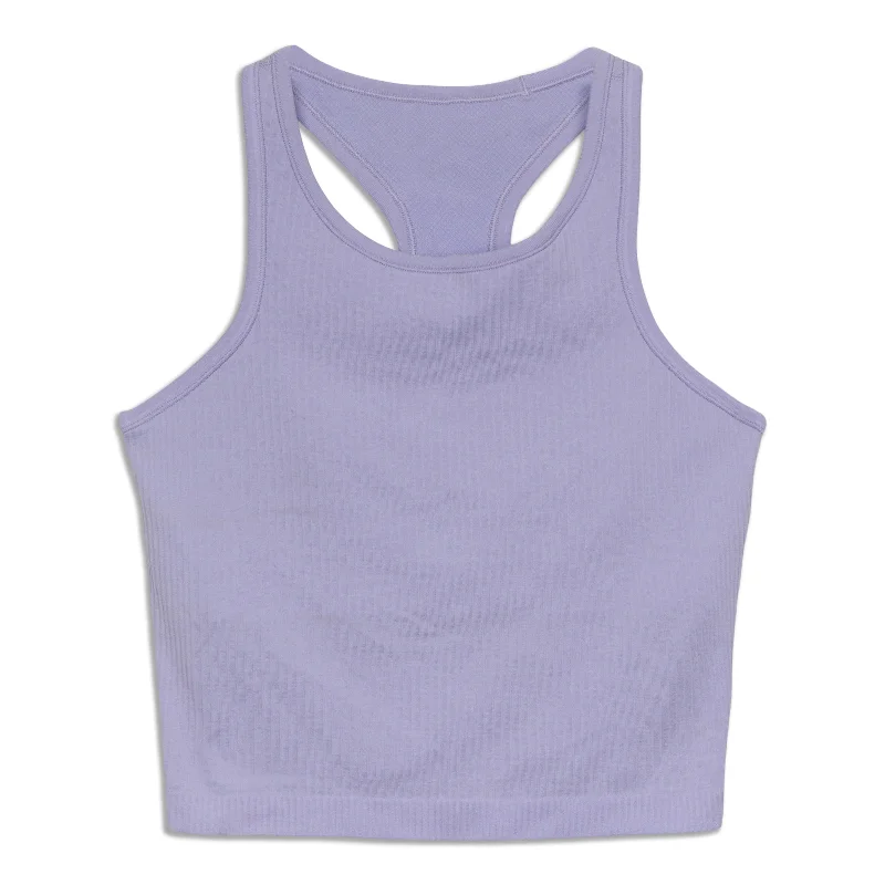 Ebb To Street Cropped Racerback Tank Top - Resale