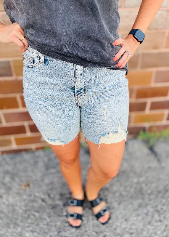Judy Blue Boyfriend Shorts JB150250 Country
