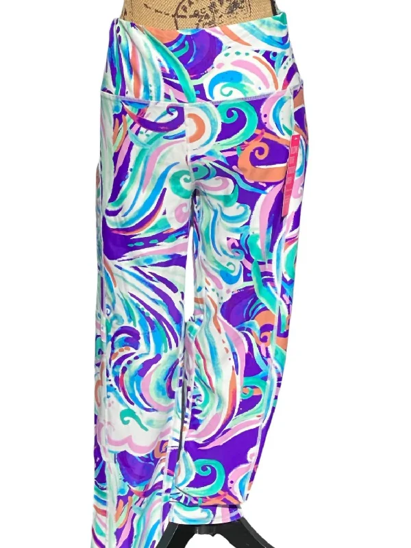 Cecilia Cropped Leggings In Ocean Waves Adventure