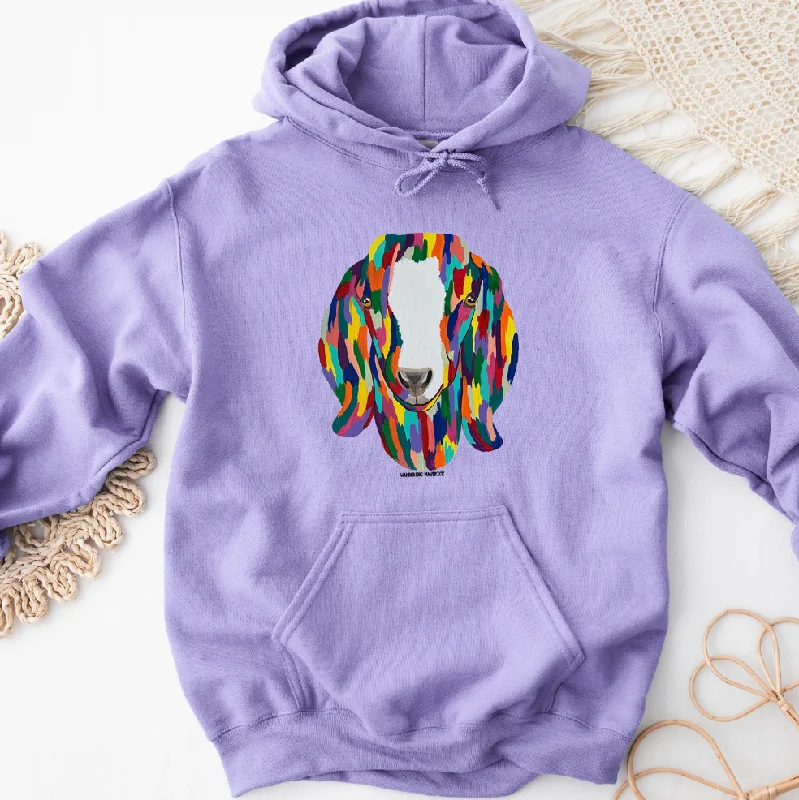 Rainbow Goat Hoodie (S-3XL) Unisex - Multiple Colors! Dynamic Women's High - energy