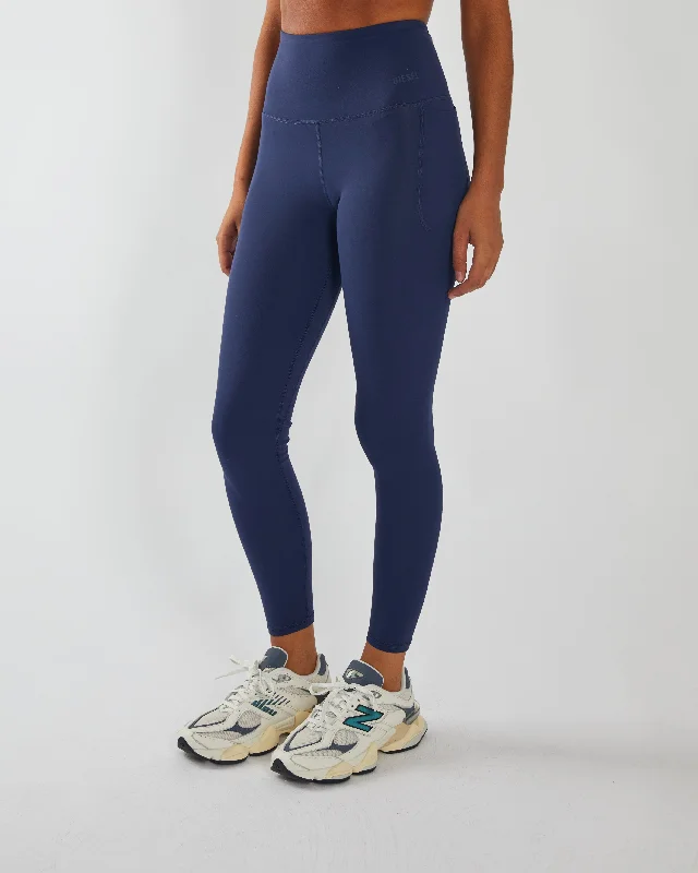 Odessa Ultra Hr Pant Midnight Navy Polished Women's Silk