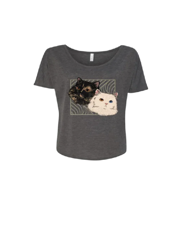 Cats Slouchy Tshirt Hip Women's Urban
