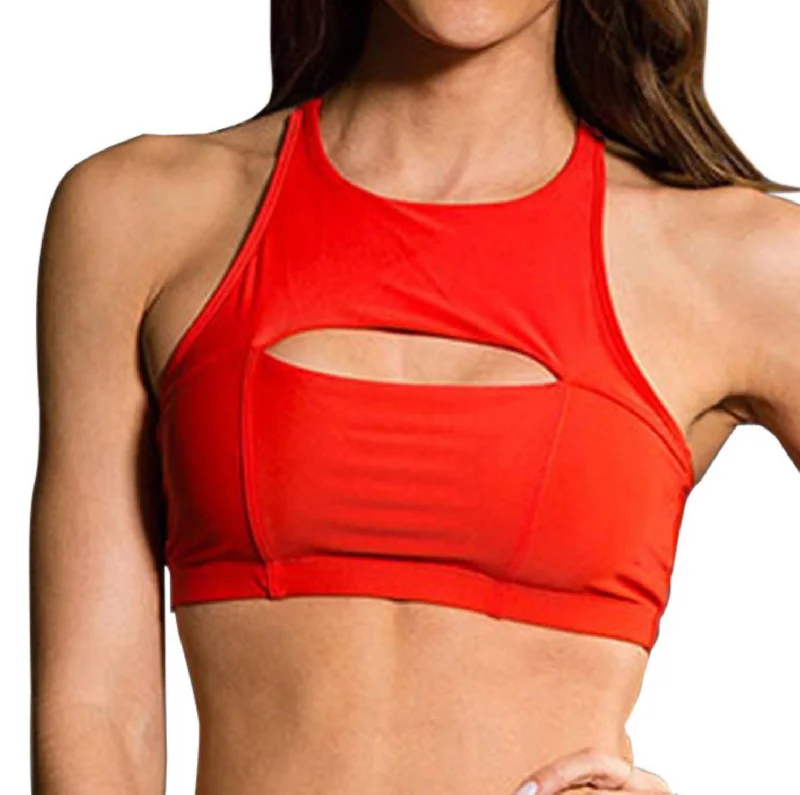 Open Heart Low Impact Sports Bra In Onz Coral