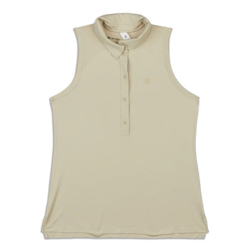 Quick Dry Sleeveless Polo Shirt - Resale