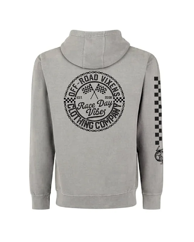 Race Day Vibes Unisex Pullover Hoodie Elegant Women's 