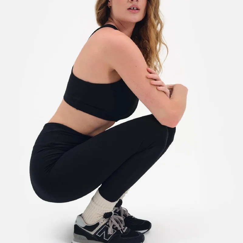 Organic Stretch Midi Legging Sporty Women's Athleisure 