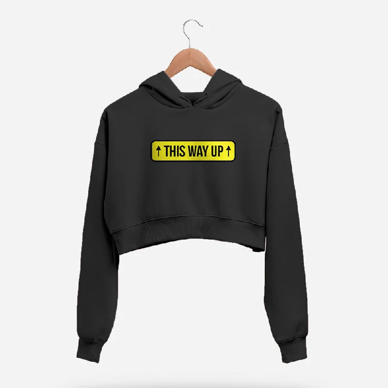 This Way Up Crop Hoodie