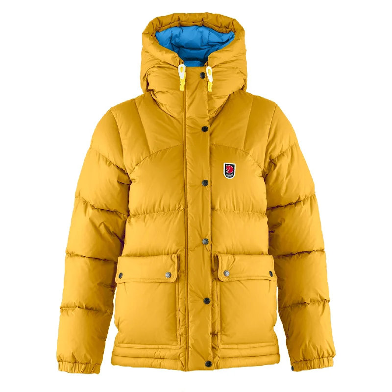 Fjallraven Womens Expedition Down Lite Jacket Mustard Yellow / UN Blue Bold Women's Statement Fjallraven Womens Expedition Down Lite Jacket Mustard Yellow / UN Blue Bold Women's Statement