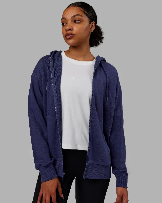 MVP Zip Through Hoodie - Future Dusk Cozy Women's Sherpa - lined
