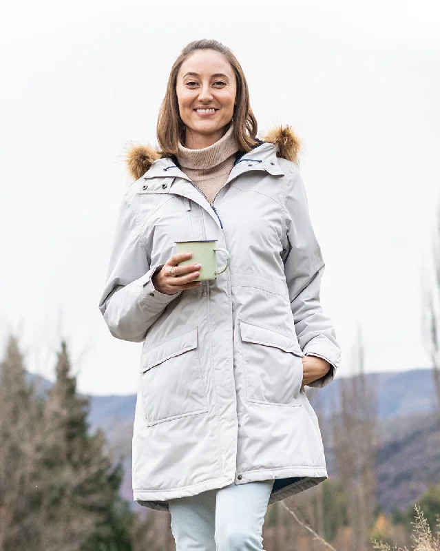 Lyra Parka in Pebble Grey Trendy Women's Oversized