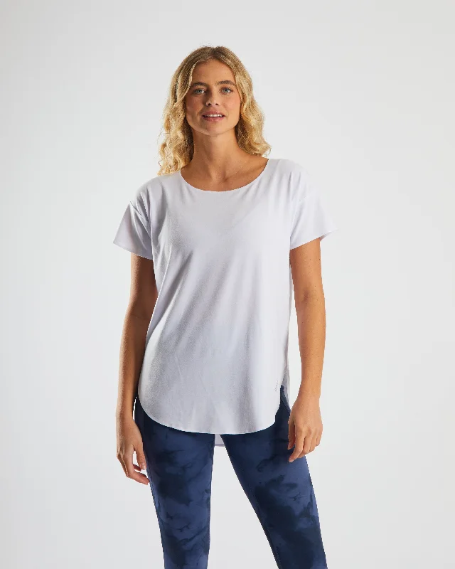 Oceana T-Shirt Optic White Sophisticated Women's 