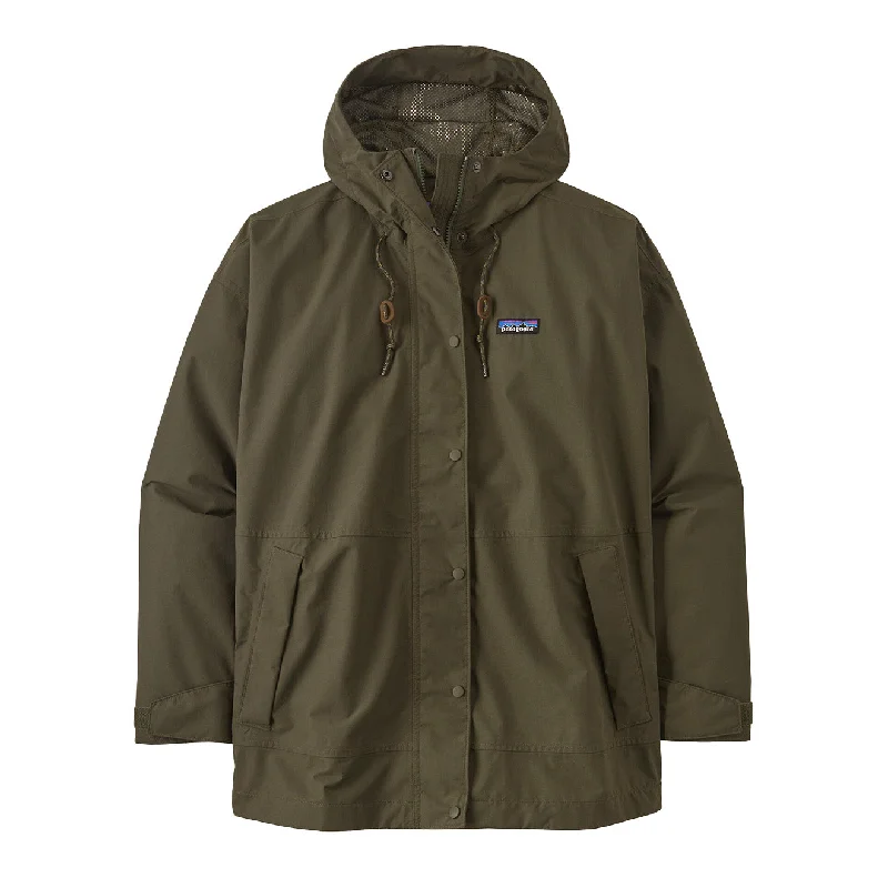 Patagonia Womens Outdoor Everyday Rain Jacket Basin Green Trendy Women's 