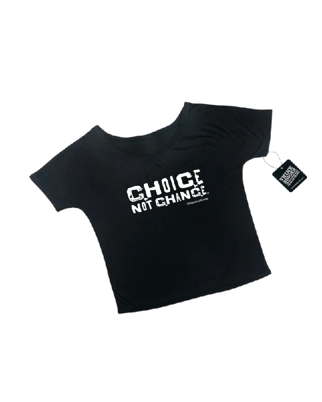 Choice Not Chance - Slouchy Tee - Black Streetwear Style for 