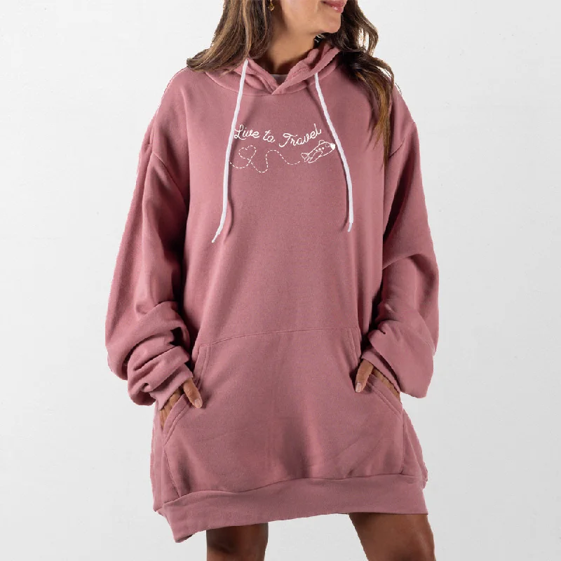 Live to Travel Giant Hoodie Cool Women's Skate
