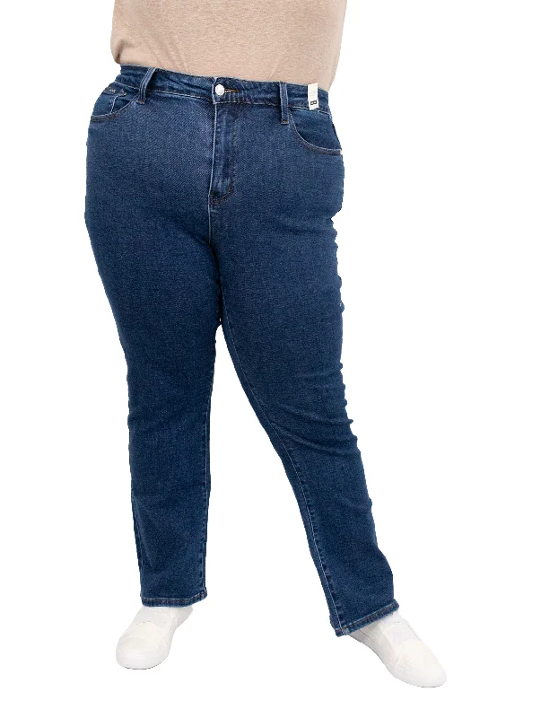 Curvy Ada High-Rise Vintage 90's Straight by Judy Blue Cozy Women's Winter