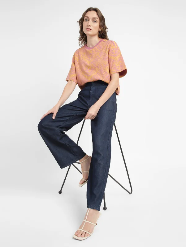 Women's High Rise Wide Leg Jeans Bohemian Women's Free