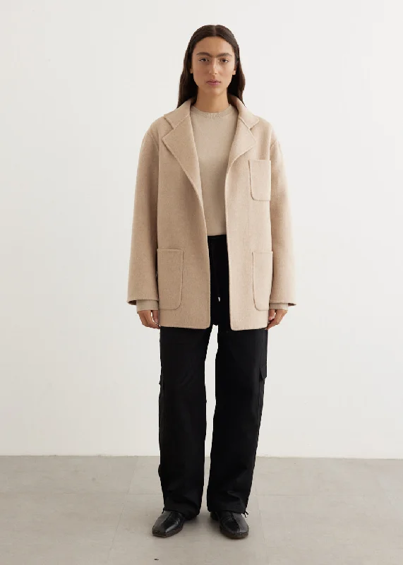 Patch Pocket Double Jacket Refined Women's Velvet