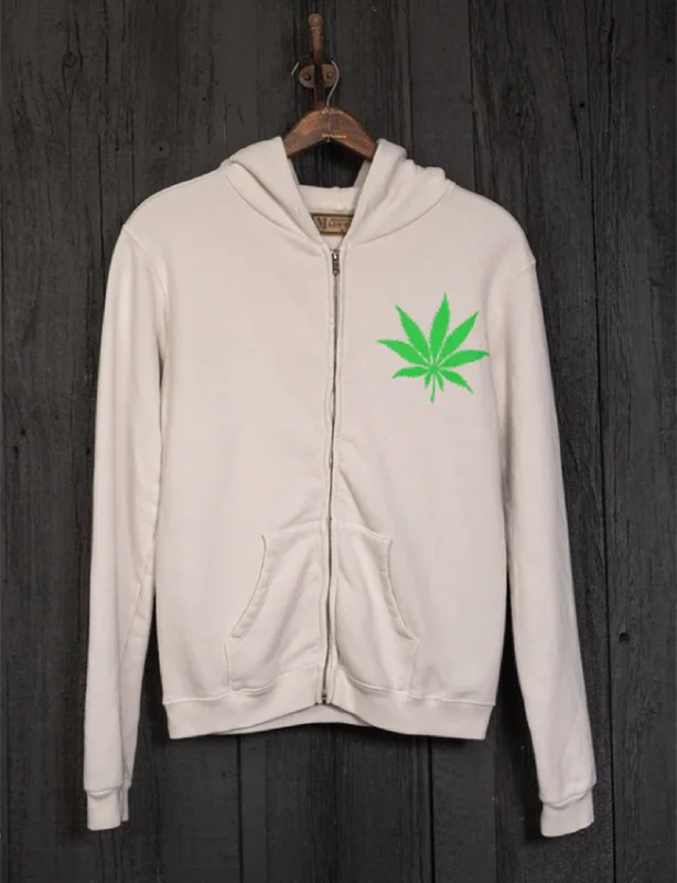 Be Kind Zip Hoodie, Vintage White Artistic Women's Avant - 