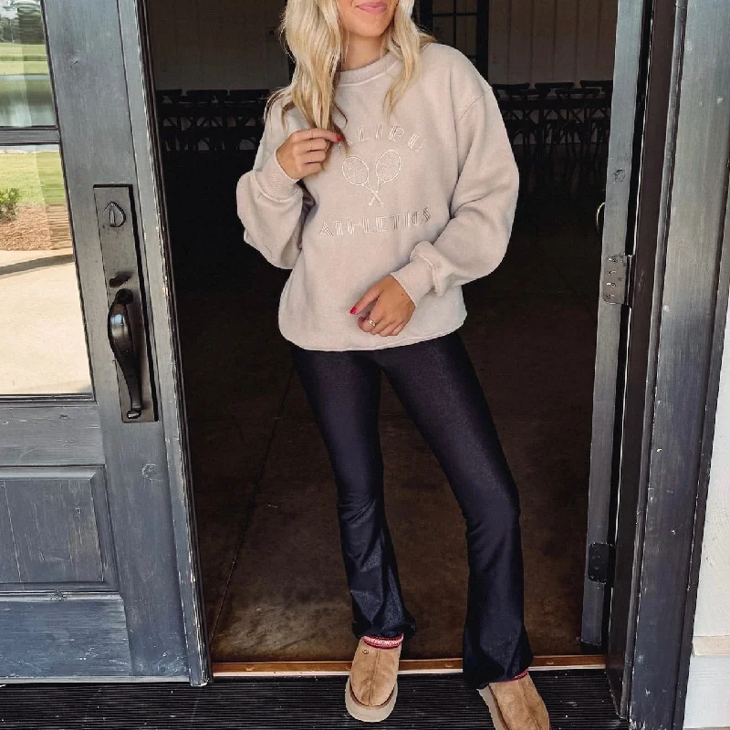Malibu Athletics Sweatshirt - Tan purpose