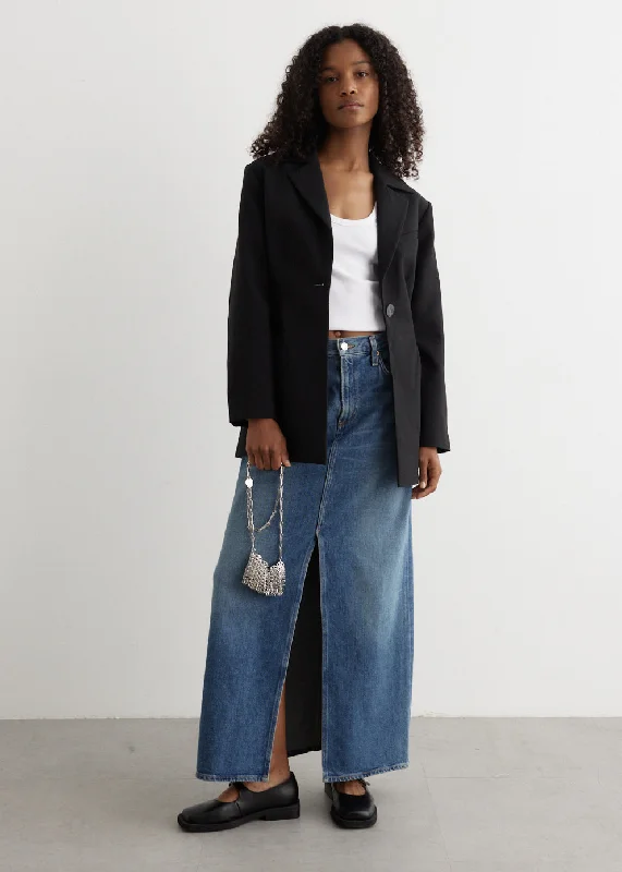 Cotton Suiting Fitted Blazer Bold Women's Statement