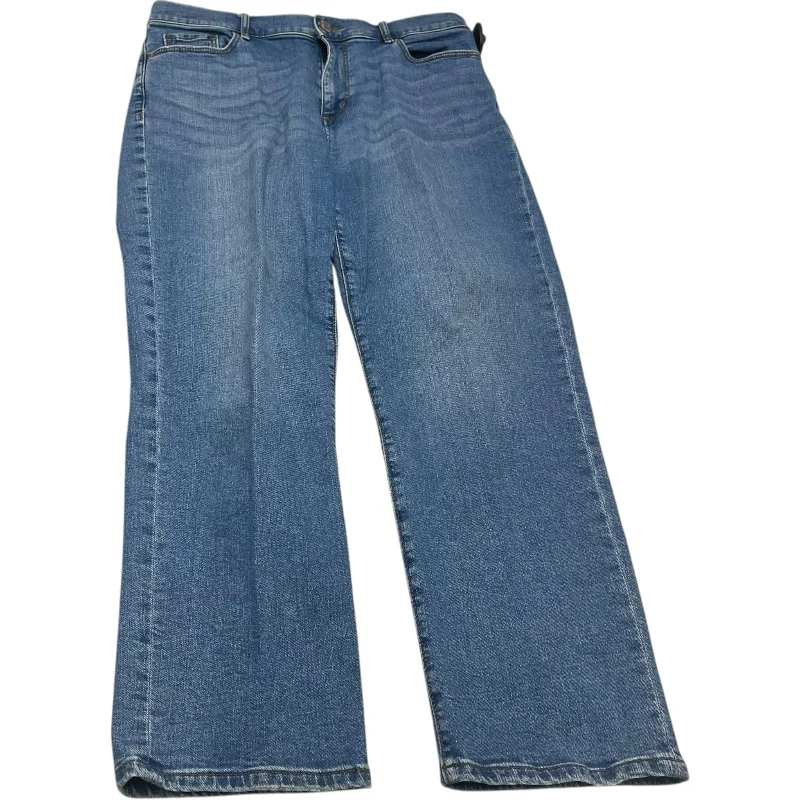 Jeans Straight By Loft In Blue Denim, Size: 10 Dynamic Women's High - energy