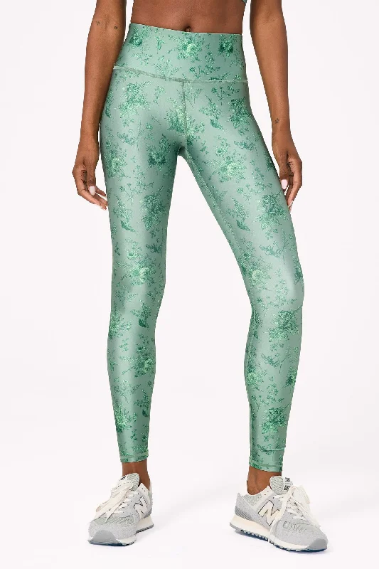 Hi-Shine Leggings in Sage Toile