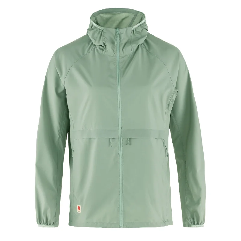 Fjallraven Womens High Coast Wind Hoodie Misty Green Hip Women's Retro