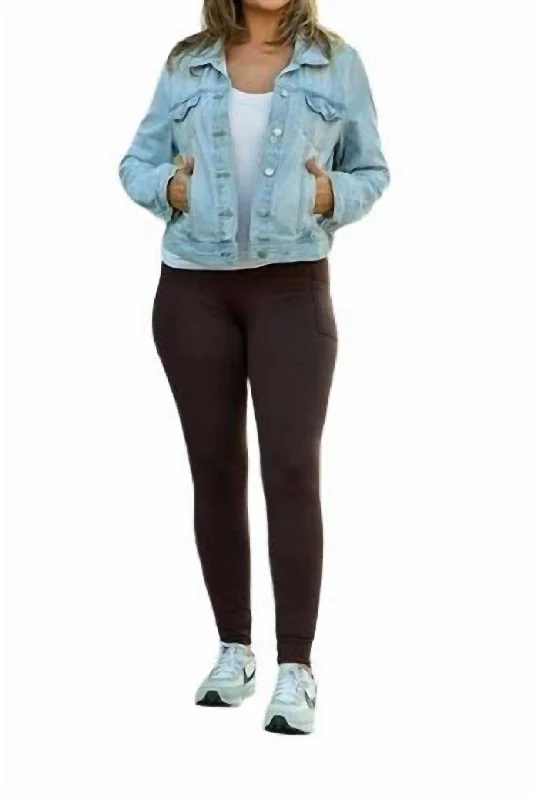 Luxe Leggings In Brown purpose