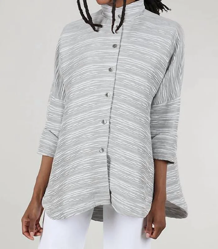 Complex Circular Jacket In Gray