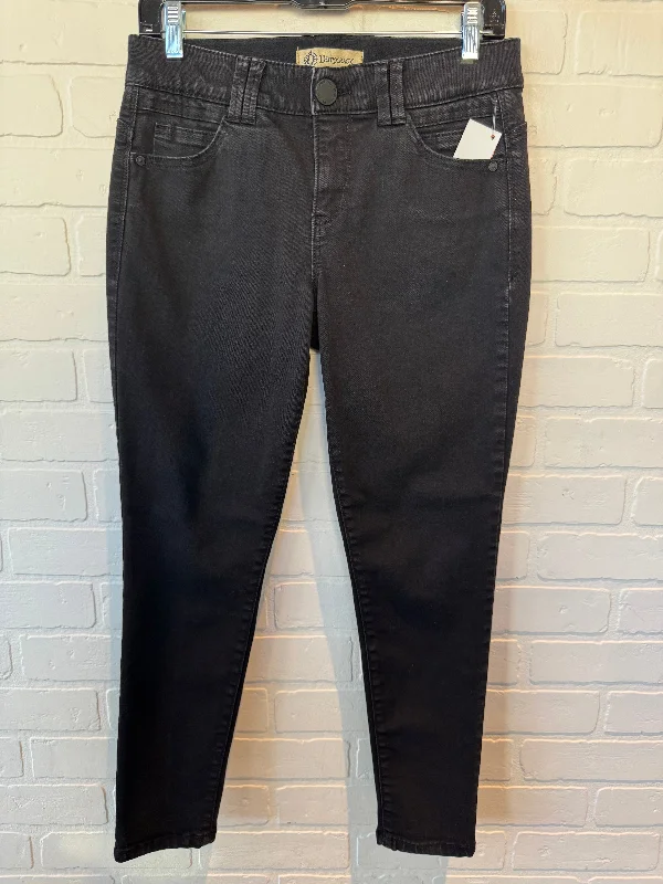 Jeans Straight By Democracy In Black Denim, Size: 6p French
