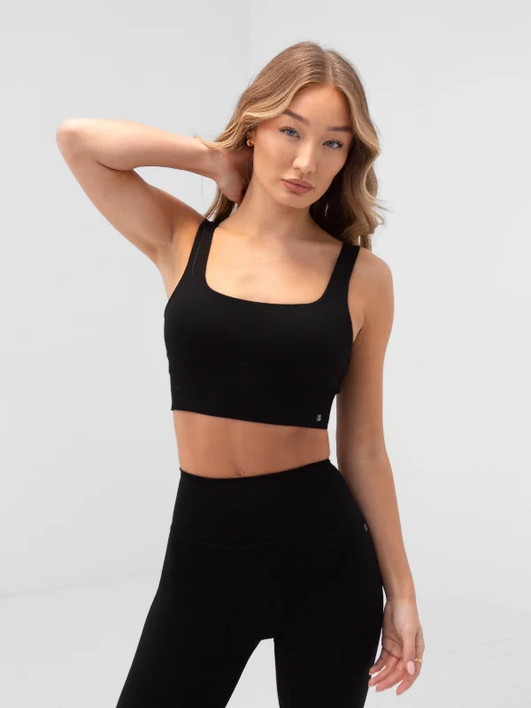 Apex Pro Sports Bra - Black Hip Women's Retro