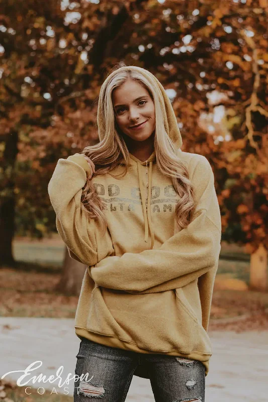 Delta Gamma Do Good Mustard Sueded Hoodie Adventure