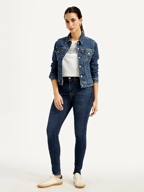 Women's High Rise 721 Skinny Indigo Jeans Youthful Women's Anime - inspired