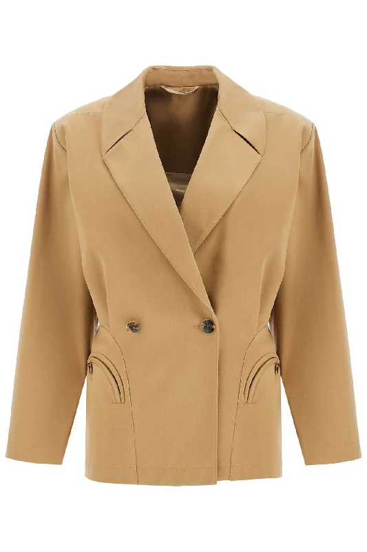 Blaze Milano Women's  Double-Breasted Cotton Blazer Confident Women's Power