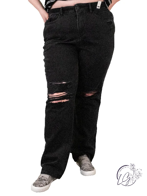 Curvy Danny High Waisted 90's Straight Leg Jean By Judy Blue Elegant Women's 