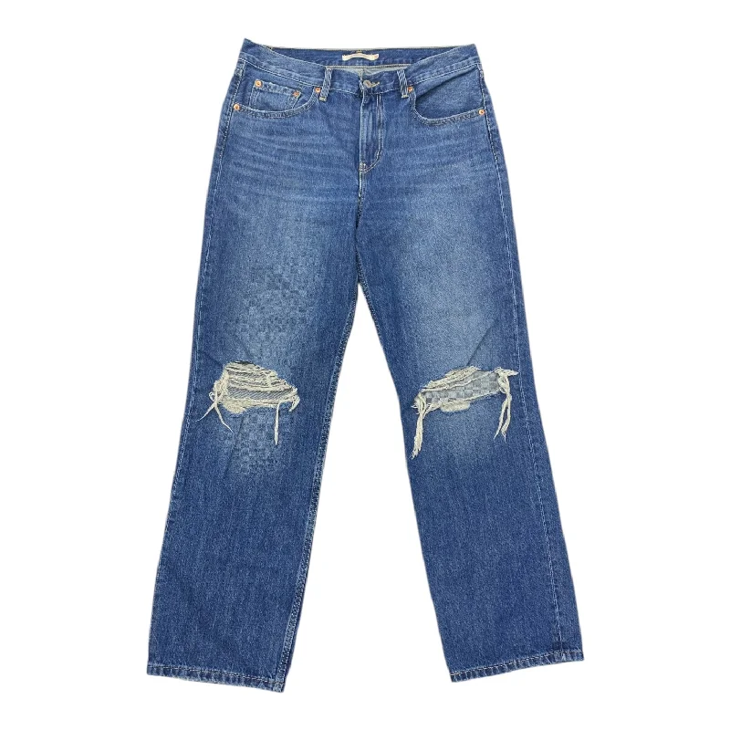 Jeans Straight By Levis In Blue Denim, Size: 10 Traditional Women's Wool