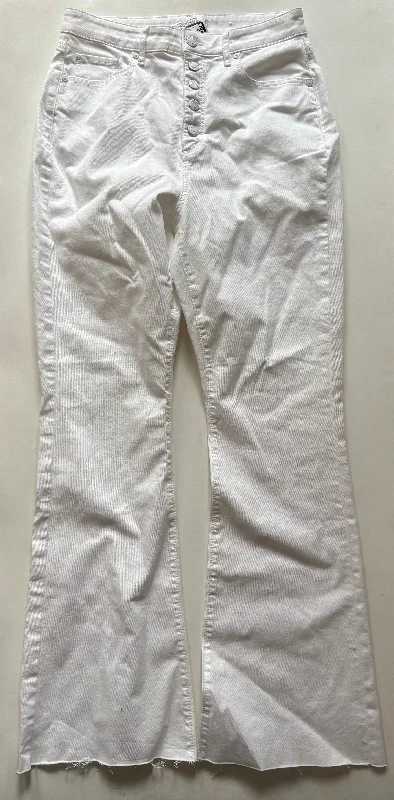 Jeans Flared By Loft In White, Size: 8 Refined Women's Velvet