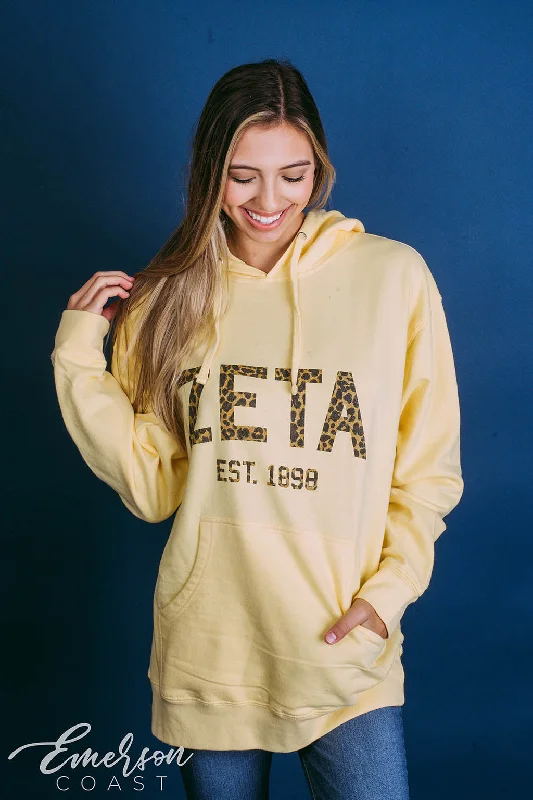 Zeta Animal Print PR Hoodie Monochromatic All - in - one