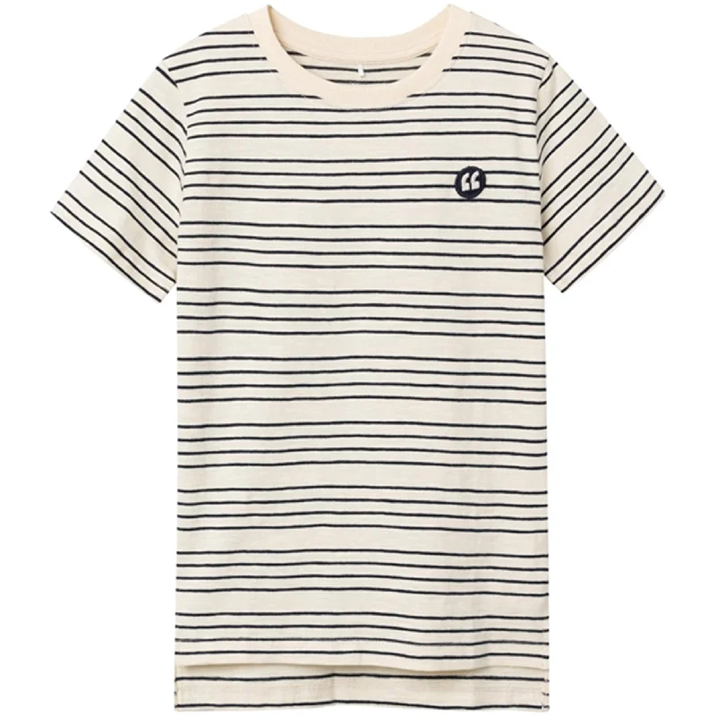 Name it Whitecap Gray Dark Sapphire Stripes Voby T-Shirt