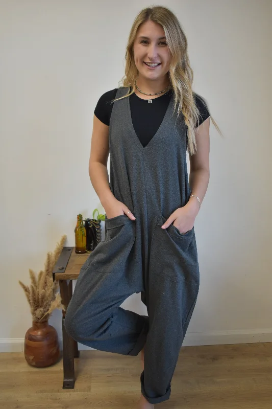 Charcoal Terry Jumper Street
