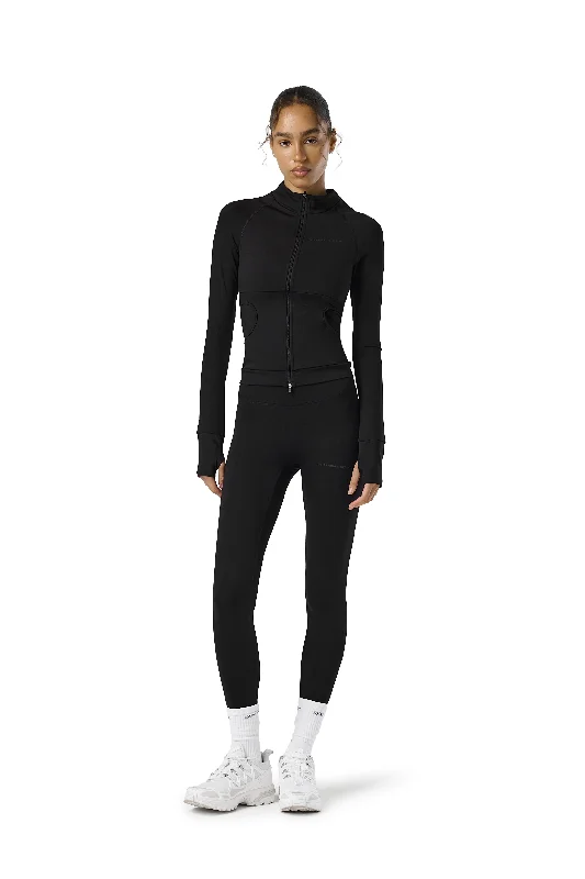 Active Zip Up in Jet Artistic Women's Hand - painted