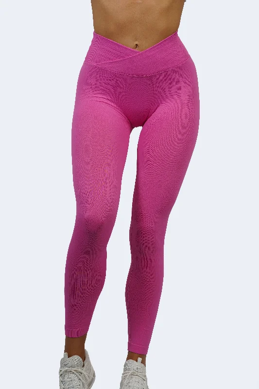 CORE V-WAIST LEGGINGS - PINK