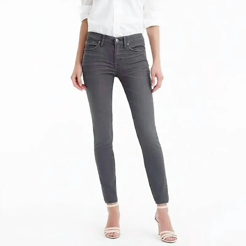 Toothpick Mis Rise Skinny Jeans In Gray Country