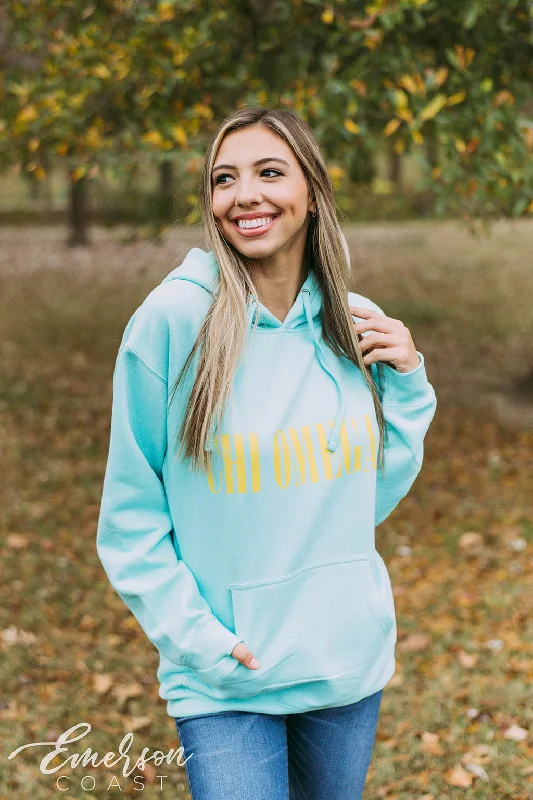 Chi Omega Bright PR Hoodie Bold Women's Animal Print