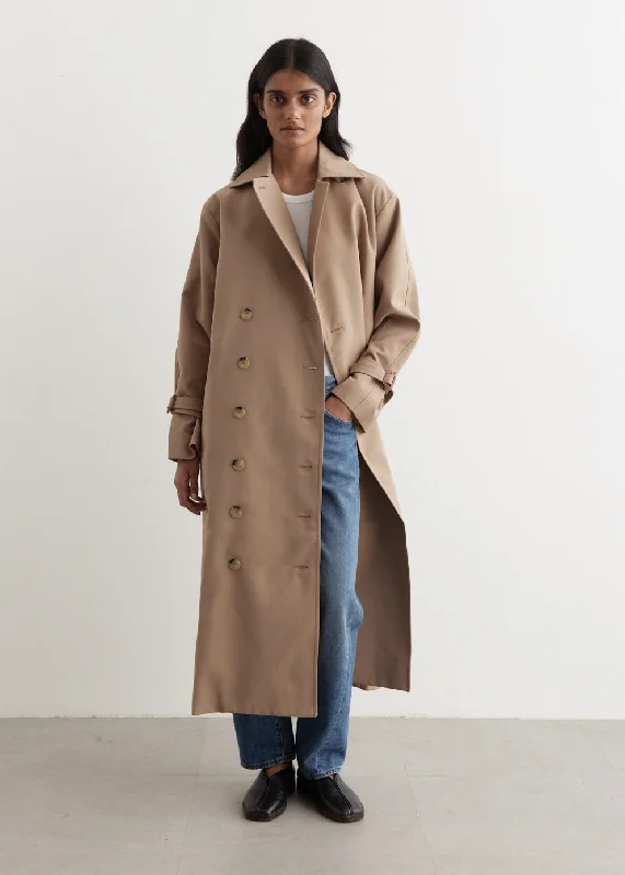 Signature Trench Coat Artistic Women's Hand - painted