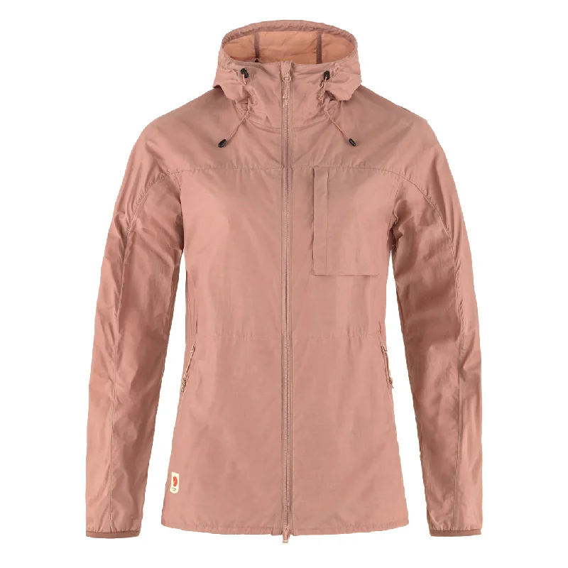 Fjallraven Womens High Coast Wind Jacket Dusty Rose Cozy Women's Winter