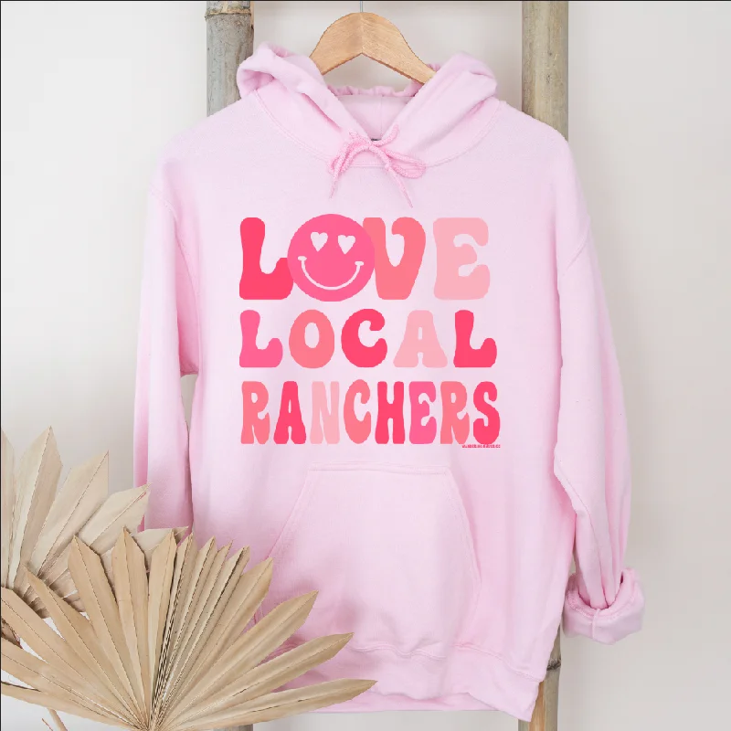 Love Local Ranchers Smiley Hoodie (S-3XL) Unisex - Multiple Colors! Sophisticated Women's Tailored