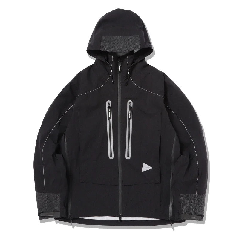 And Wander Womens Pertex Shield Rain Jacket Black European