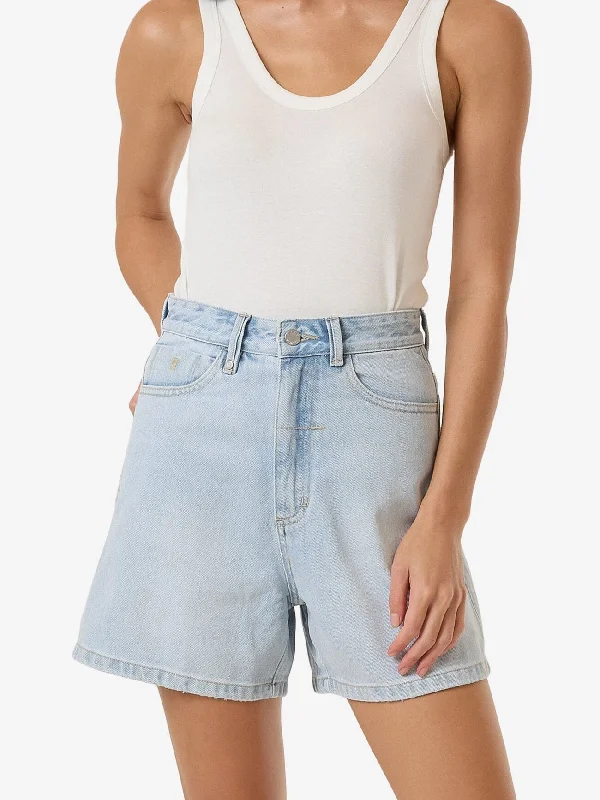 Koko Short - Ether Blue Monochromatic Office Style